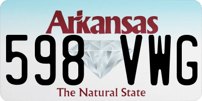 AR license plate 598VWG