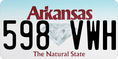 AR license plate 598VWH