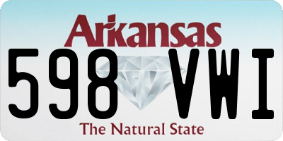 AR license plate 598VWI
