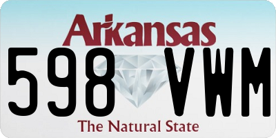 AR license plate 598VWM