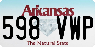 AR license plate 598VWP