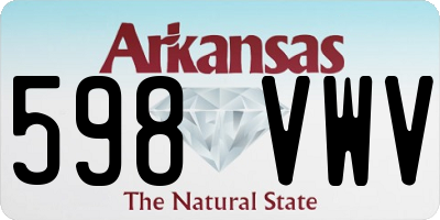 AR license plate 598VWV