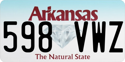 AR license plate 598VWZ