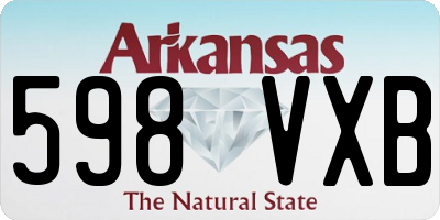 AR license plate 598VXB