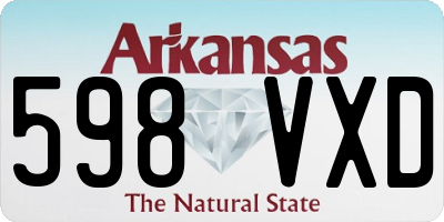 AR license plate 598VXD