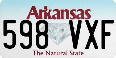 AR license plate 598VXF