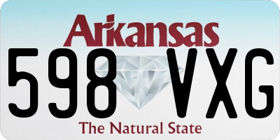 AR license plate 598VXG