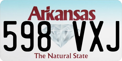 AR license plate 598VXJ
