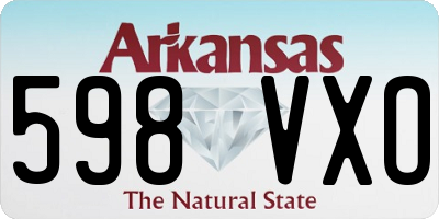 AR license plate 598VXO