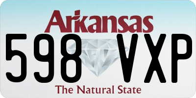 AR license plate 598VXP