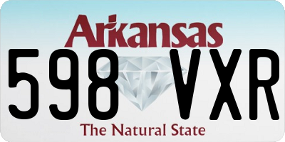 AR license plate 598VXR