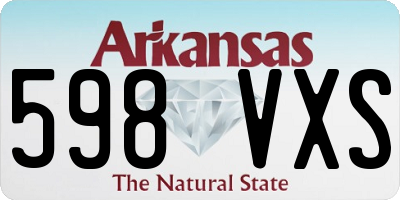 AR license plate 598VXS