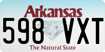 AR license plate 598VXT