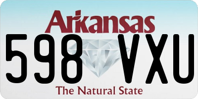 AR license plate 598VXU