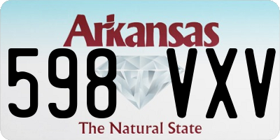 AR license plate 598VXV