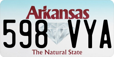 AR license plate 598VYA