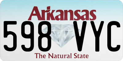 AR license plate 598VYC