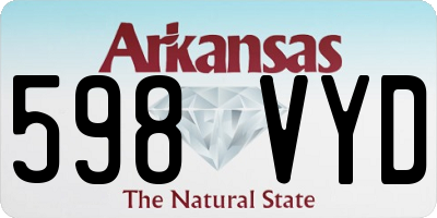 AR license plate 598VYD