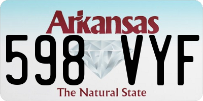 AR license plate 598VYF