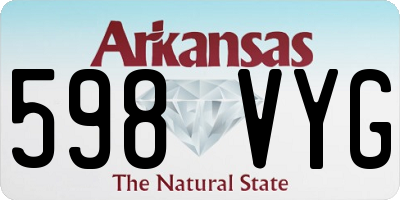 AR license plate 598VYG