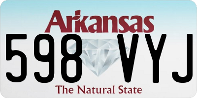 AR license plate 598VYJ