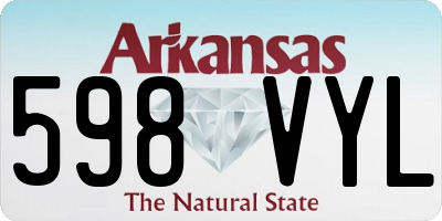 AR license plate 598VYL