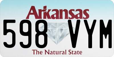 AR license plate 598VYM