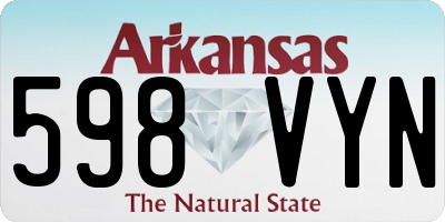 AR license plate 598VYN