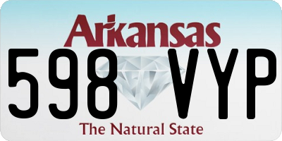 AR license plate 598VYP