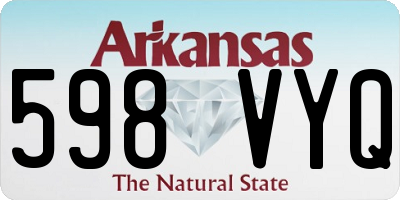 AR license plate 598VYQ