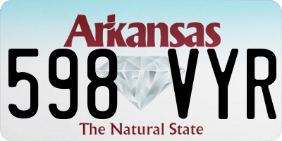 AR license plate 598VYR