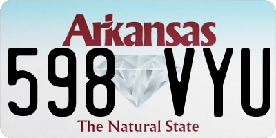 AR license plate 598VYU