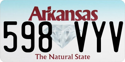 AR license plate 598VYV