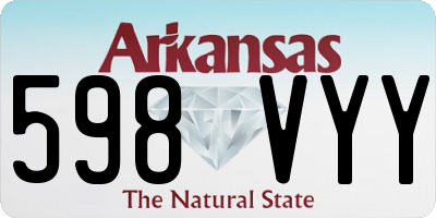AR license plate 598VYY