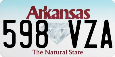 AR license plate 598VZA