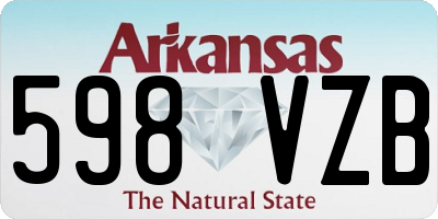 AR license plate 598VZB