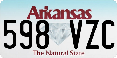 AR license plate 598VZC