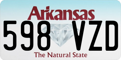 AR license plate 598VZD