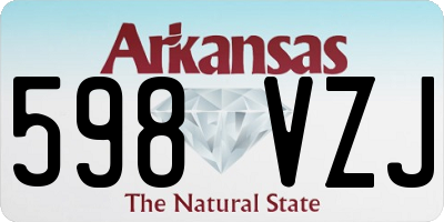 AR license plate 598VZJ