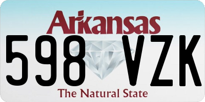 AR license plate 598VZK
