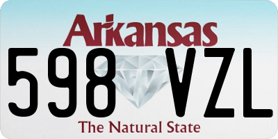 AR license plate 598VZL