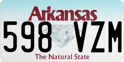 AR license plate 598VZM