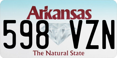 AR license plate 598VZN