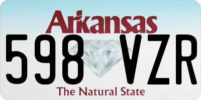 AR license plate 598VZR