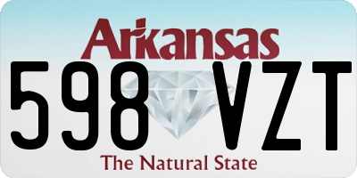 AR license plate 598VZT