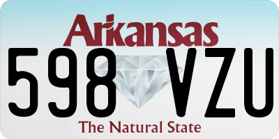 AR license plate 598VZU
