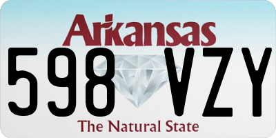 AR license plate 598VZY
