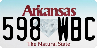 AR license plate 598WBC