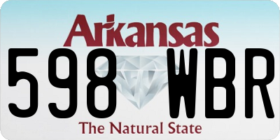 AR license plate 598WBR