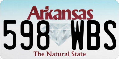 AR license plate 598WBS